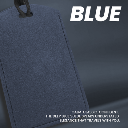 SUEDE PU ID Card Holder with Key Ring