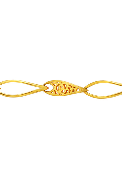 TOMEI Sri Puteri, The Mawar Series Bracelet, Yellow Gold 916