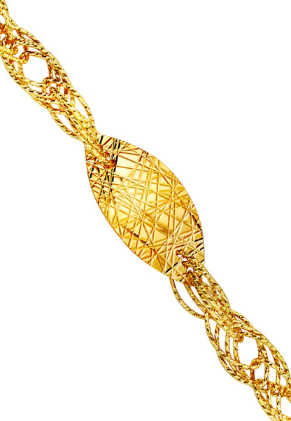TOMEI Lusso Italia Ayu Collection Bracelet, Yellow Gold 916