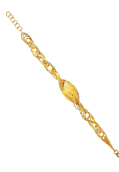 TOMEI Lusso Italia Ayu Collection Bracelet, Yellow Gold 916