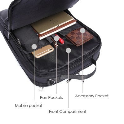 Premium Two Way Laptop Backpack & Briefcase