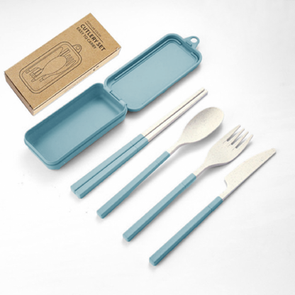 4-in-1 Colour Eco-Cutlery Set