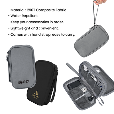 Water Repellent Polyester 2 Layer Gadget Pouch V2