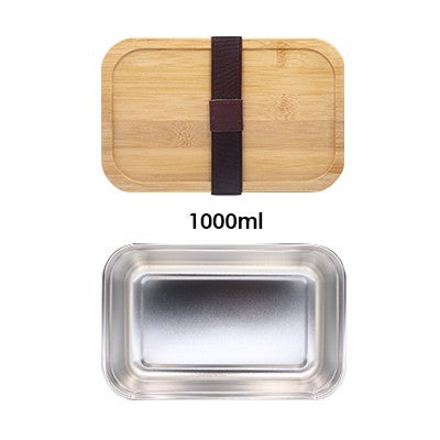 Bamboo SUS304 Lunch Box M Size - 1L