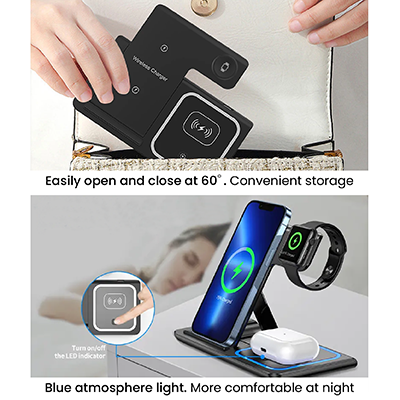 PHANTOM 3 in 1 Wireless Charger Station