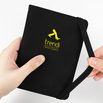 RFID Leather Travel Passport with Cards Holder