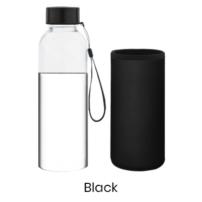 ARCANE Glass Bottle With Neoprene Pouch – 500ml
