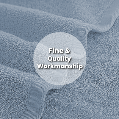 LUFY Full Cotton Bath Towel with Drawstring Pouch (1400x700) - 380g