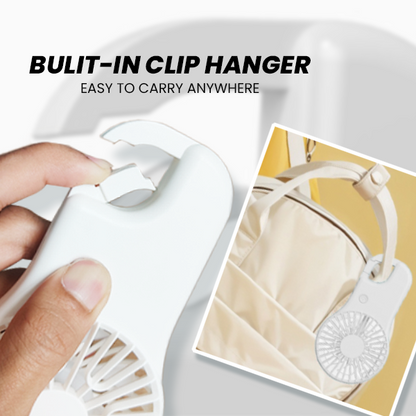 BUCKLE 3 Speed mini fan with Stand– 500mAh