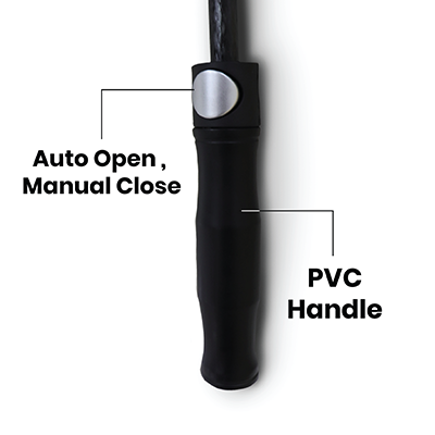 27" Auto-Open Inner Black Coated Quality Golf Big Umbrella