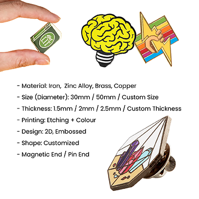 Custom Made Hard Enamel Collar Pin