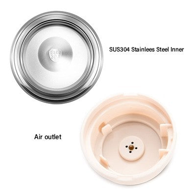 Stainless Steel Braised Thermos with Spoon - 600ml