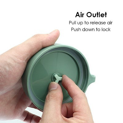 Casual PP Soup Cup With Foldable Spoon - 500ml