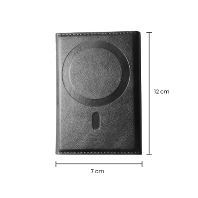 TRIFOLD PU Magnetic Wallet with RFID Block