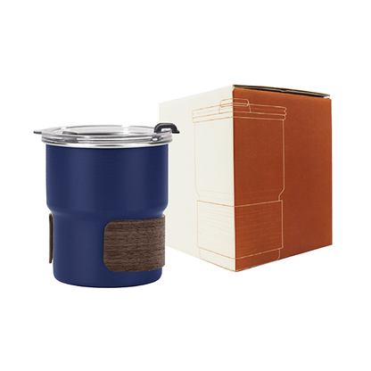 ZEN Stainless Steel Tumbler with Wooden Holder - 300ml