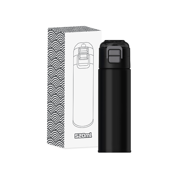 DUCK Dual Lid 316 S.Steel Bottle with Straw - 520ml