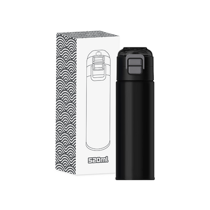 DUCK Dual Lid 316 S.Steel Bottle with Straw - 520ml