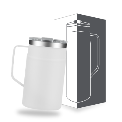 LOCK Stainless Steel Mug with Cover - 650ml