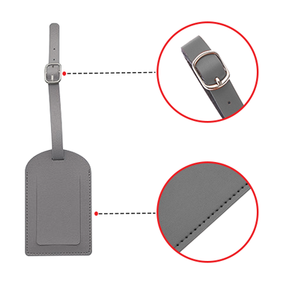 HIS PU Luggage Tag Holder