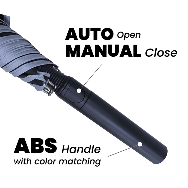 27" Auto-Open Inner Black Coated Reflective Strip Color Handle