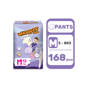 Whoopee Jumbo Pants Diapers Baby (1 Carton)
