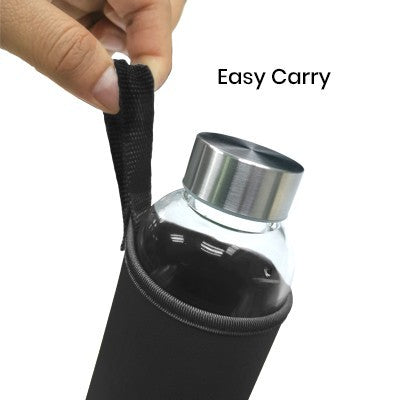 NEO Glass Bottle With Neoprene Pouch - 550ml