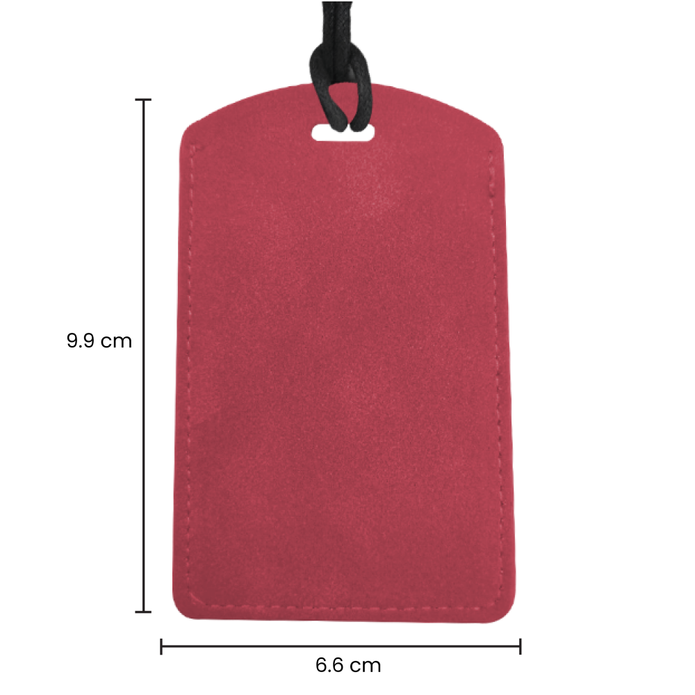 SUEDE PU ID Card Holder with Key Ring