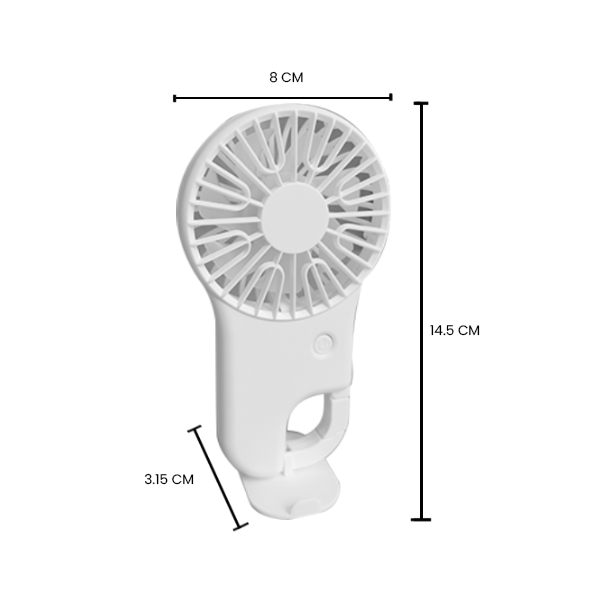 BUCKLE 3 Speed mini fan with Stand– 500mAh
