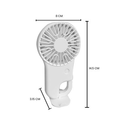 BUCKLE 3 Speed mini fan with Stand– 500mAh