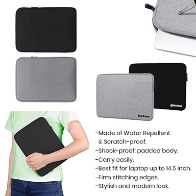15'' GO Polyester Laptop Sleeve