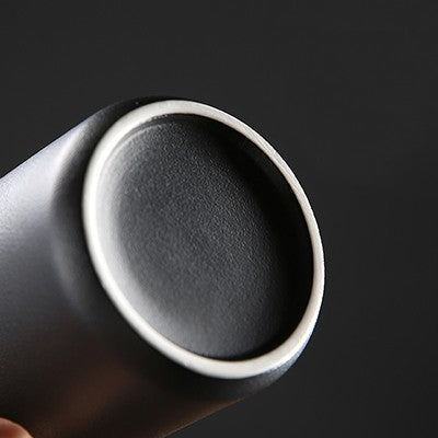 DESIGNER Ceramic Mug with Wooden Handle - 450ml