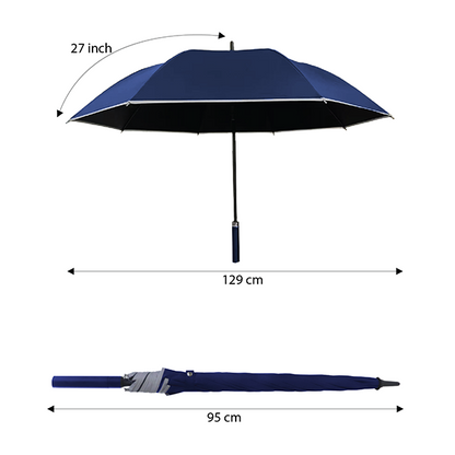 27" Auto-Open Inner Black Coated Reflective Strip Color Handle