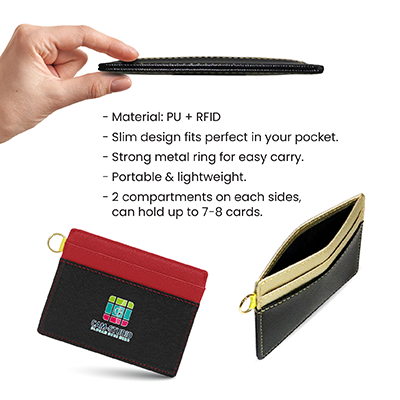 TONY Slim RFID Block PU Card Holder