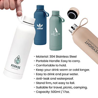 SEEK Thermos Coated Stainless Steel Bottle V2 – 500ml