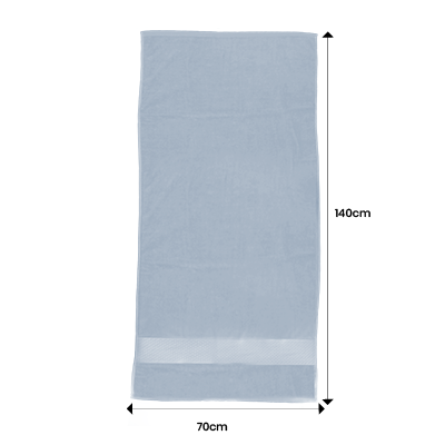 LUFY Full Cotton Bath Towel with Drawstring Pouch (1400x700) - 380g