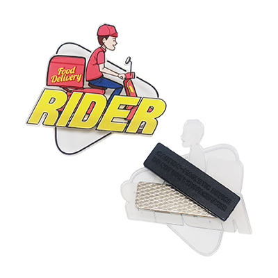 Transparent Acrylic Name Tag with Magnetic Back