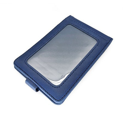 Smooth PU ID Holder Flip Open Wallet