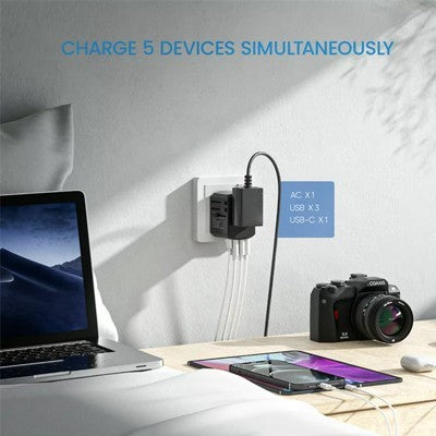 SWIFT Travel Adapter Triple USB and Type-C Charger
