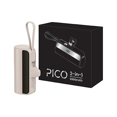 PICO 2-in-1 Mini Power Bank - 5000mAh