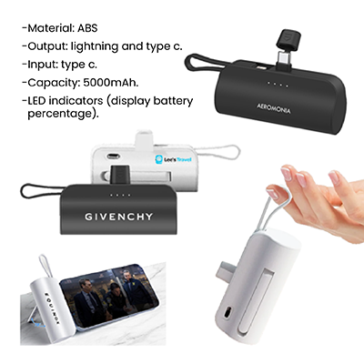 FLEX 2-in-1 Mini Power Bank - 5000mAh