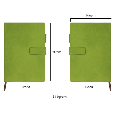 PU Magnetic Hard Case A5 Notebook with Pen Loop