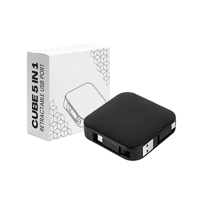 CUBE 5-in-1 Retractable USB Port