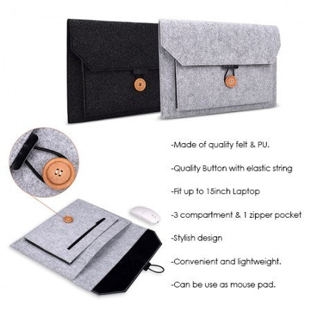 13" Premium Felt Laptop Macbook Sleeve