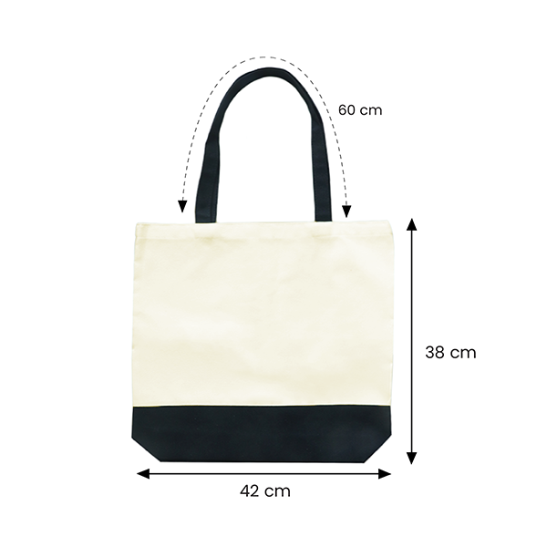 STRIP Tone Natural Canvas Bag – 12oz (380x420x100)