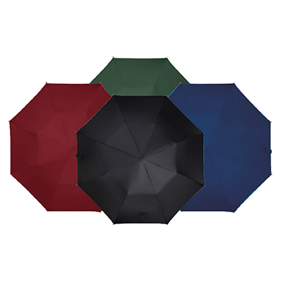 21'' 3 Fold Umbrella with Wooden Handle