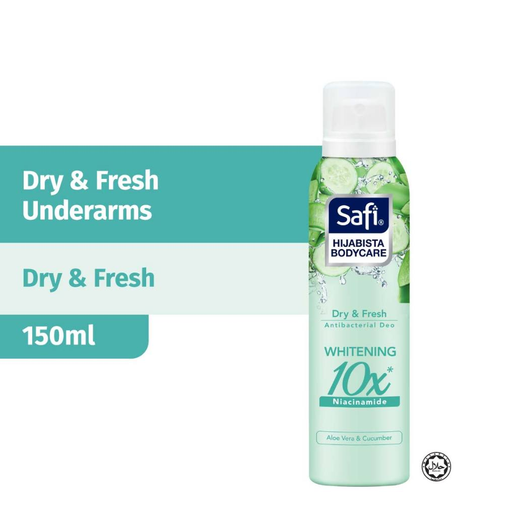 Safi Hijabista Bodycare Tender Whitening Deodorant Spray 150ml