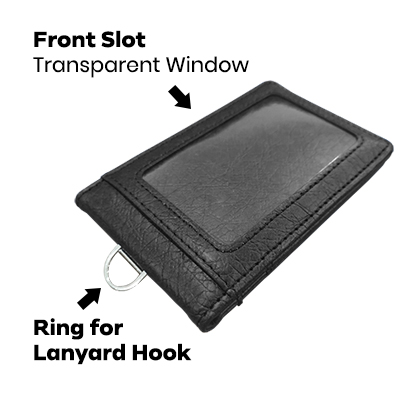 Magnetic PU ID Holder Flip Open Wallet