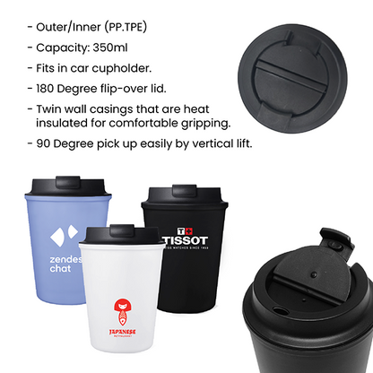 PP Double Wall Mug - 350ml