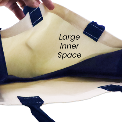 Colour Strip Laminated Canvas Bag - 10oz (400x330x160)