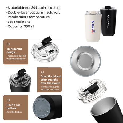 COFFEE Stainless Steel Travel Tumbler – 380ml